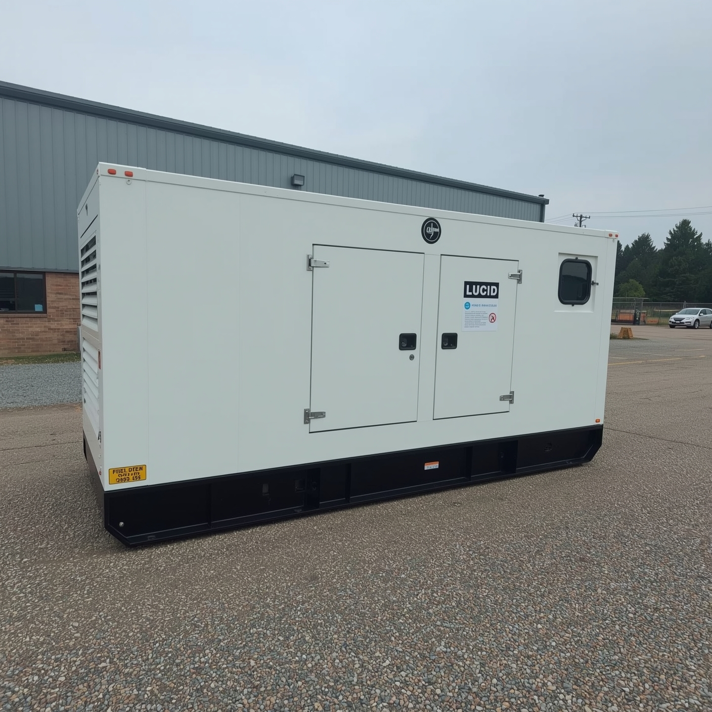 High-capacity Lucid rental genset installed for industrial power backup